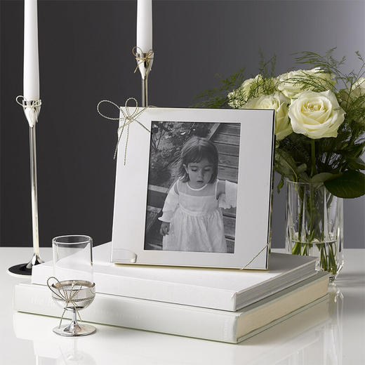 【6F】WEDGWOOD 威基伍德 爱之结绳烛台一对欧式摆件结婚新婚礼物 商品图1