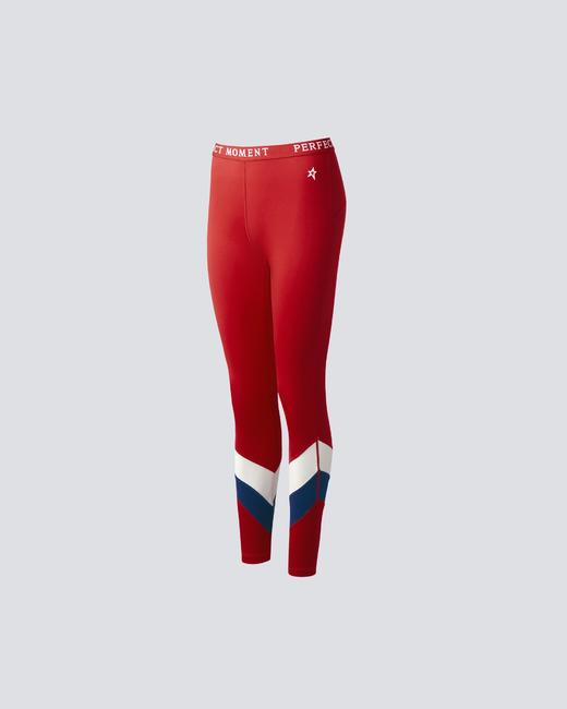 Perfect Moment - Chevron Base Layer Legging - Red 女装 保暖內衣 红色 商品图0
