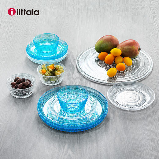 【6F】廊湾芬兰进口Iittala伊塔拉露珠系列玻璃碗大沙拉碗水果碗创意设计礼物米饭碗汤碗 露珠系列-苔绿色玻璃小碗0.23升 商品图3