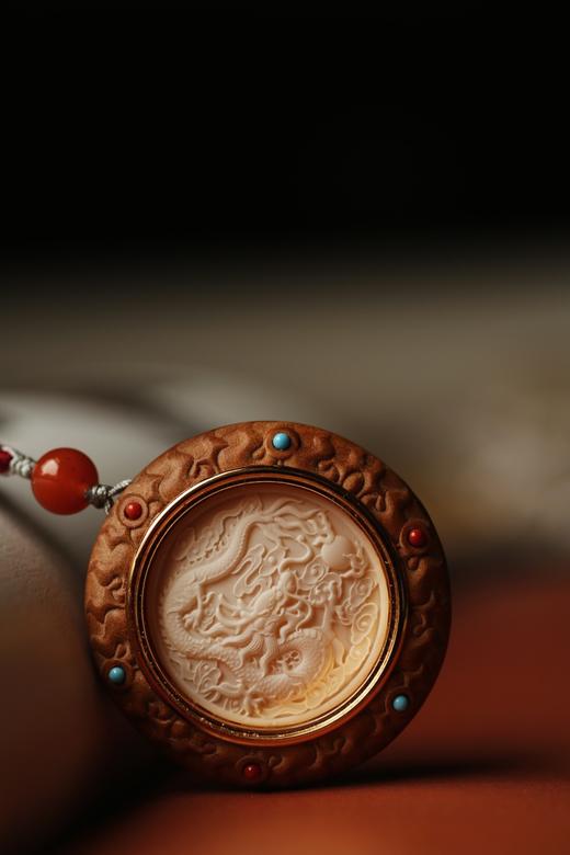 【青山特惠】老山檀 龙行天下 运转乾坤 吊坠s8 商品图3