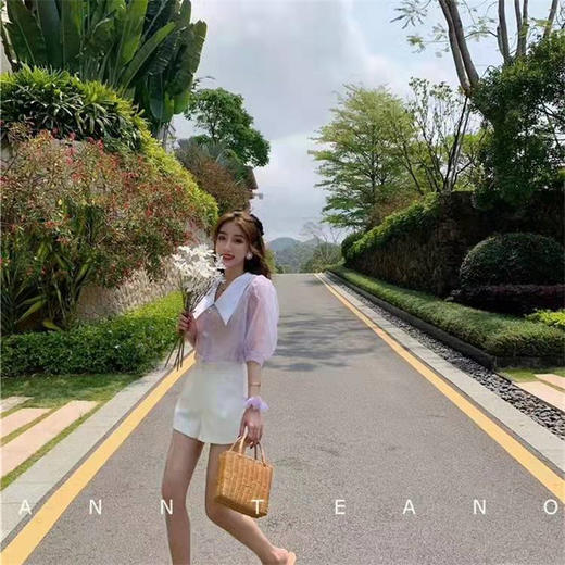 特价秒杀 Ann teano江疏影白色高腰显瘦休闲款西装短裤 .潮快闪[福利品] 商品图2