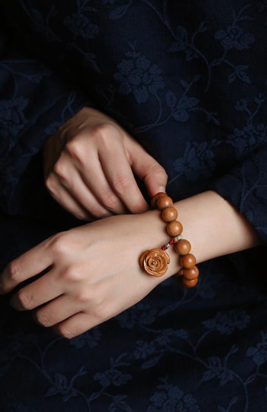 【青山特惠】原创老山檀 花漾 12mm手串Y82 商品图6