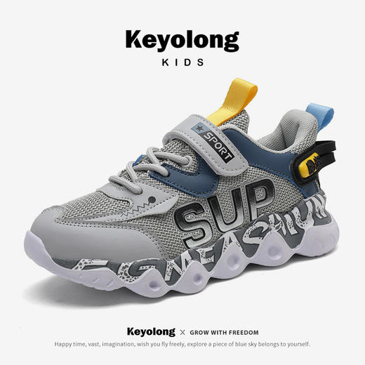 春季上新童鞋男童女童超酷跑鞋网面软底透气运动鞋 商品图3