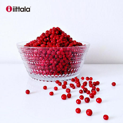 【6F】廊湾芬兰进口Iittala伊塔拉露珠系列玻璃碗大沙拉碗水果碗创意设计礼物米饭碗汤碗 露珠系列-苔绿色玻璃小碗0.23升 商品图1
