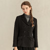 Famecoco范可儿黑色通勤职业西装女士高级气质修身西服F221AW015 商品缩略图3