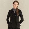 Famecoco范可儿黑色通勤职业西装女士高级气质修身西服F221AW015 商品缩略图0