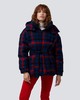 Perfect Moment - Star Gingham Poly Wool - Star Gingham - Navy 女装 滑雪夹克 深蓝色 商品缩略图2