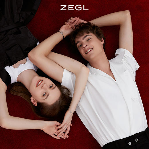 ZEGL设计师925纯银莫比乌斯情侣手链一对环环相扣手绳情人节礼物 商品图3