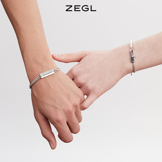 ZEGL设计师心动情侣款手链一对设计感小众手饰情人节礼物送男女友 商品图8