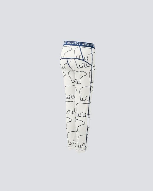 Perfect Moment - Polar Bear Print Base Pant - 童装 保暖內衣 白色/黑色熊 商品图1
