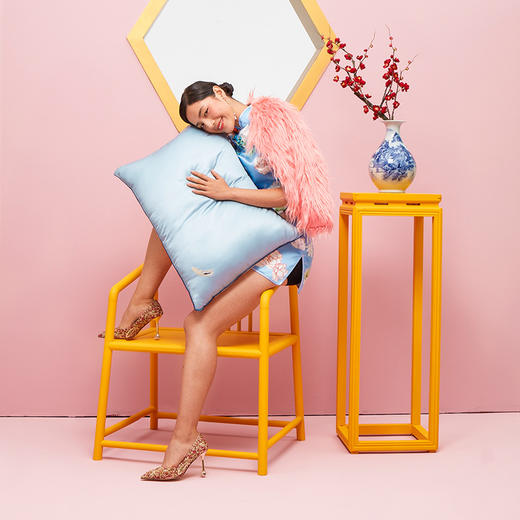 梦洁凤凰于飞蚕丝对枕 商品图1