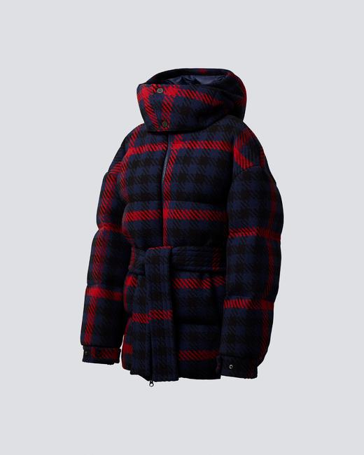 Perfect Moment - Star Gingham Poly Wool - Star Gingham - Navy 女装 滑雪夹克 深蓝色 商品图3
