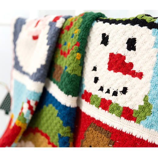 苏苏姐家圣诞节毯子材料包手工新年礼物钩针中粗编织毛线团 商品图1