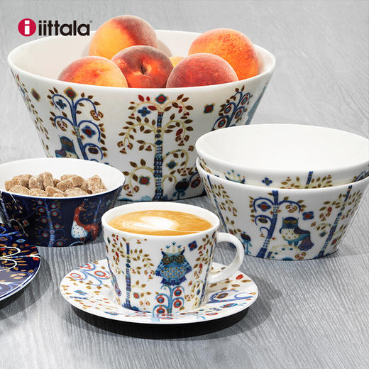 【6F】芬兰Iittala魔幻森林咖啡杯套装北欧风格200ml咖啡杯礼品杯碟套装 魔幻森林系列-蓝色咖啡碟 商品图3