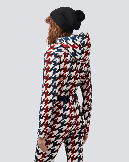 Perfect Moment - Star Suit One Piece - Houndstooth 女装 连体滑雪服 红蓝色 商品图3