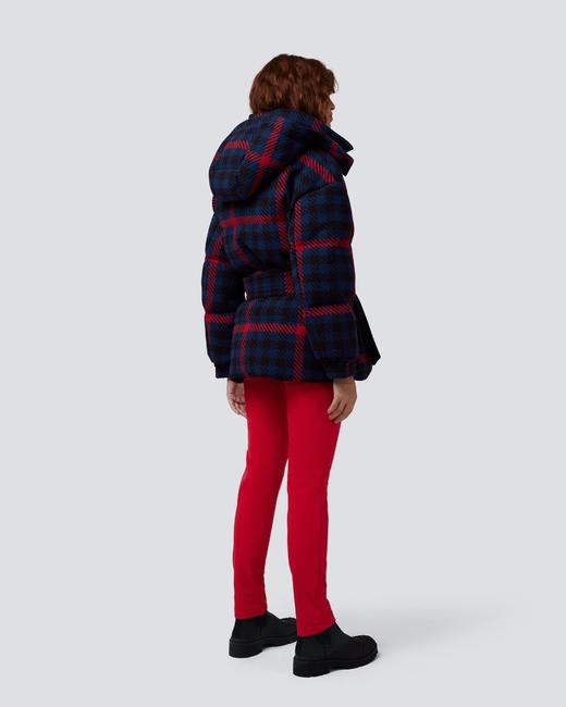 Perfect Moment - Star Gingham Poly Wool - Star Gingham - Navy 女装 滑雪夹克 深蓝色 商品图1