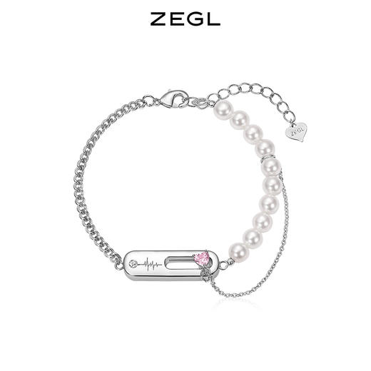 ZEGL设计师心动情侣款手链一对设计感小众手饰情人节礼物送男女友 商品图1