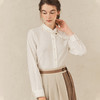 famecoco范可儿法式优雅女士衬衫春季别致尖领衬衣F221BH001 商品缩略图1