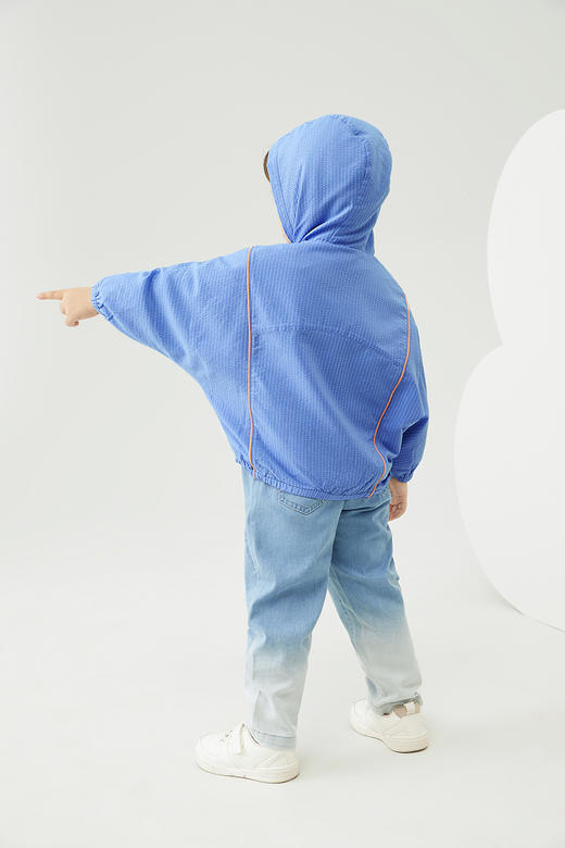 英氏-童衣类（春）F2英梭长裤灰牛仔蓝100CM 商品图2