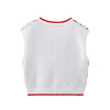 英氏-童衣类（春）F2英毛V领背心, 英氏白, 100CM 商品缩略图1
