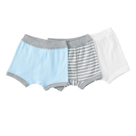 千趣会春夏季儿童装底裤不夹屁屁纯棉男童宝宝三条装平角内裤 商品图3