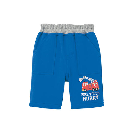 千趣会童装夏季中小童五分裤工程车全棉时尚透气男童短裤中裤 商品图4