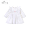 英氏-童衣类（春）F2英梭长袖连衣裙英氏白100CM 商品缩略图0