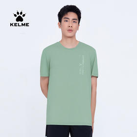 卡尔美正品夏季休闲运动T恤男短袖足球训练跑步健身速干上衣