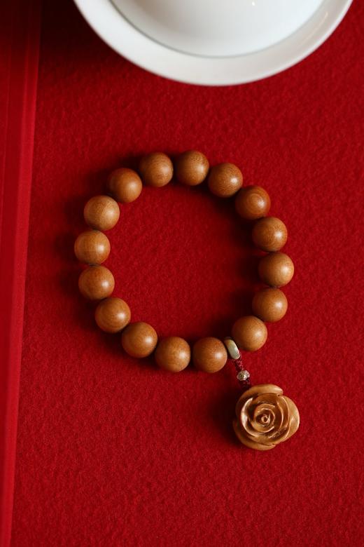 【青山特惠】原创老山檀 花漾 12mm手串Y82 商品图0