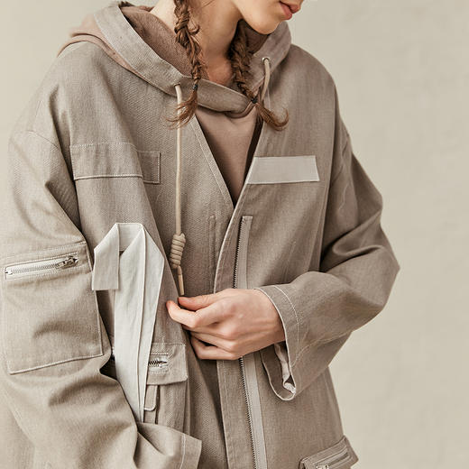 Famecoco范可儿风衣卫衣套装年纯棉两休闲件套F221AA007 商品图2