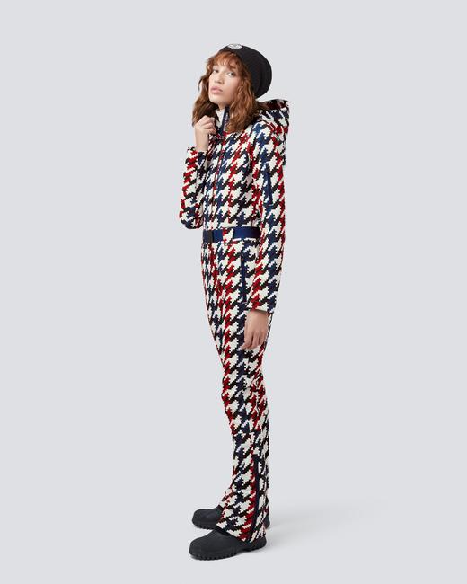 Perfect Moment - Star Suit One Piece - Houndstooth 女装 连体滑雪服 红蓝色 商品图0