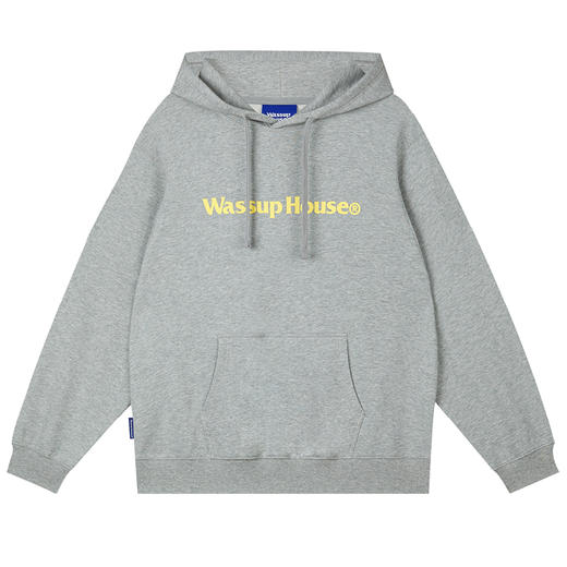 WassupHouse基础大LOGO印花连帽卫衣 商品图6