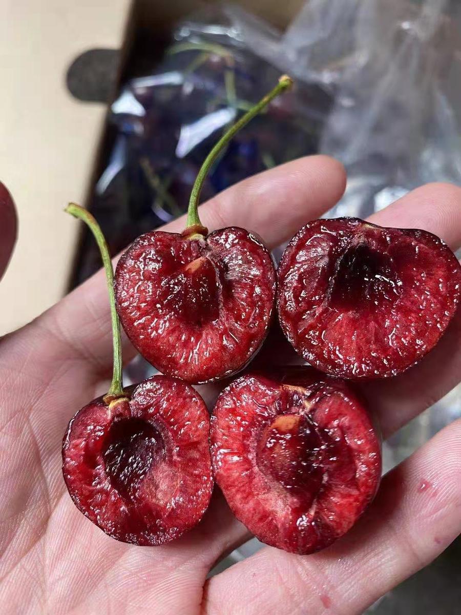 周四取货:【蓝p瑞吉娜4j车厘子】一盒5斤,脆甜 ,爆汁!