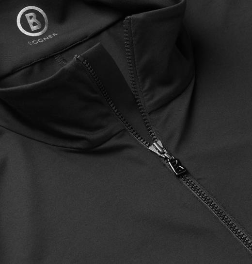 Bogner - LINO Baser Layer with Bogner Logo Sleeves - Black - 男装 - 速干 - 黑色 商品图1