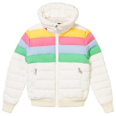 Perfect Moment - Rainbow Bomber Jacket - White 女装 滑雪夹克 白色 商品图0