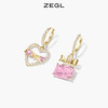 ZEGL蝴蝶结爱心耳环女小众设计感LVOE耳钉耳扣2022年新款潮耳饰品 商品缩略图1