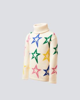 Perfect Moment - Star Dust Sweater - Snow White/Rainbow Star 童装 针织衫 白色/彩虹星