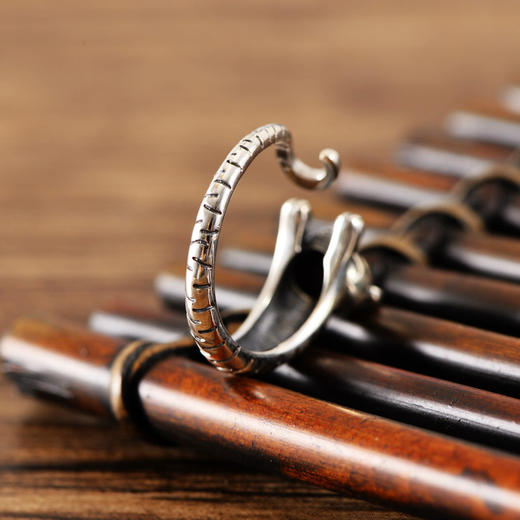 复古可爱本命年小老虎女戒指开口可调节生肖银指环 JYL065203 商品图4