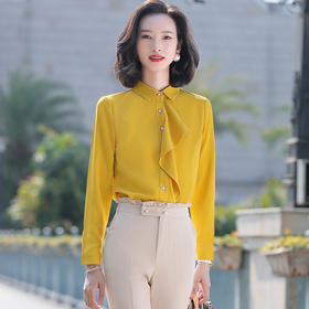 XZ-SY977职业衬衫女长袖雪纺衬衣时尚气质工作服女