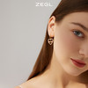 ZEGL蝴蝶结爱心耳环女小众设计感LVOE耳钉耳扣2022年新款潮耳饰品 商品缩略图4