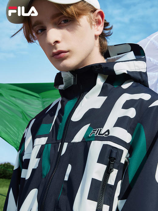 FILA男子梭织外套2022春季新款休闲时尚百搭运动外套F11M219707F 商品图1