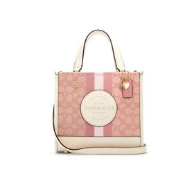 【预售】COACH 蔻驰 Dempsey 22 经典老花帆布托特包 小号 女款