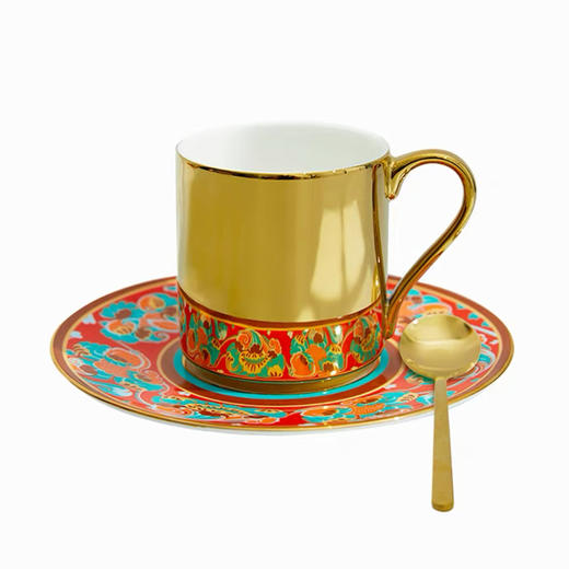 敦煌研究院 时间映画咖啡杯套装欧式小奢华 高端精致下午茶陶瓷杯 商品图3