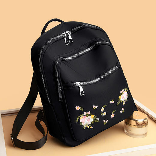 牛津布双肩包女2022新款韩版书包帆布旅行背包潮网红女包 XH5057tq 商品图2