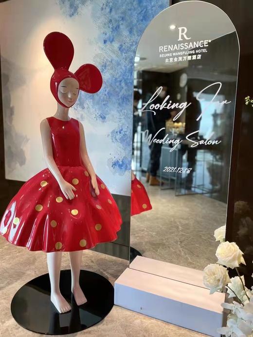 红金波点-然女孩-1米 商品图0