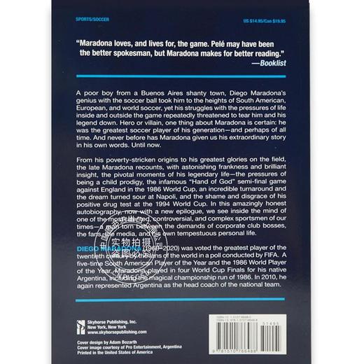 现货 马拉多纳自传 伟大且有争议的足球明星 英文原版 Maradona: The Autobiography of Soccer's Greatest and Most Controversia 商品图4
