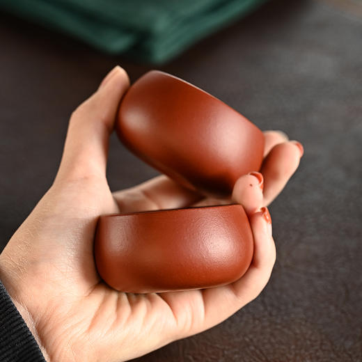 梵匠丨西施 宜兴紫砂壶 原矿朱泥大红袍 茶具套组 160ml 1壶2杯 配礼盒手提袋证书 商品图6