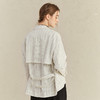 Famecoco范可儿短款宽松外套女式简约慵懒条纹春装F221AB009 商品缩略图1