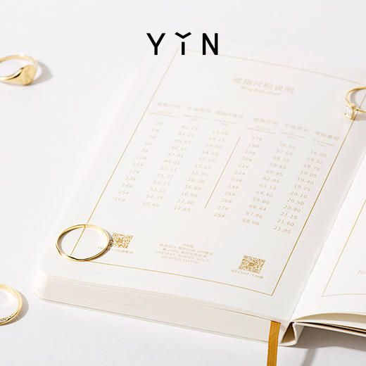  YIN隐 x 单向空间 原创设计师金色笔记本联名款 商品图5