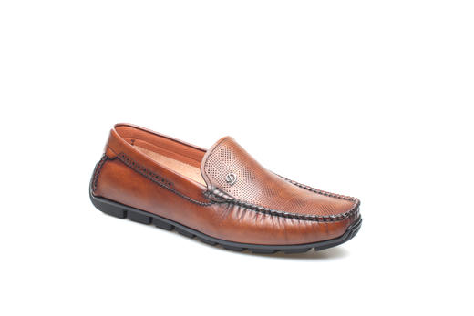 豪麟名鞋奥莱都彭男鞋牛皮革商务鞋E31120412咖啡色  原价4260元 商品图0